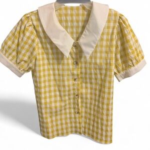 Yellow Gingham Shirt